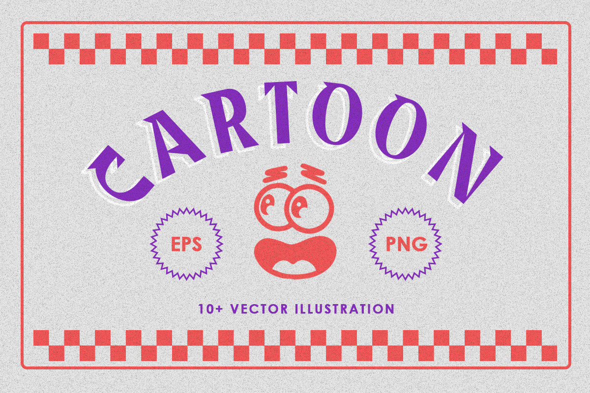 Cartoon Vectors Illustration, an Object Graphic by Brew & Butcher Studio (Photo 1 of 6)