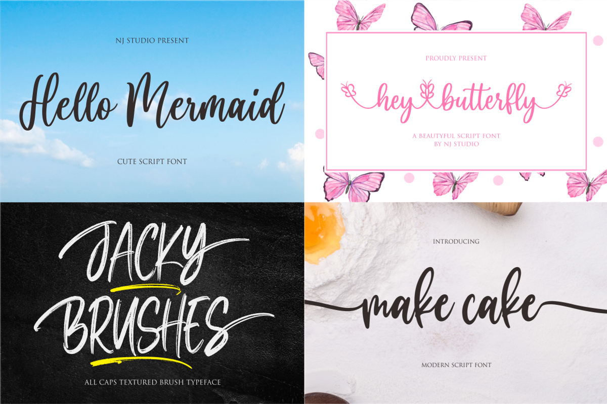 Swashy Font Bundle | 40 Fonts, a Script Font by NJ Studio (Photo 6 of 11)