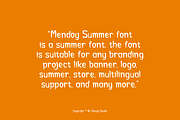 Mendoy Summer Font, a Handwritten Font by QR Design Studio (Thumbnail 5 of 11)