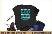 Child God Woman Faith Warrior Christ, a Seasonal Illustration by Handy Arts Studio (Thumbnail 2 of 3)