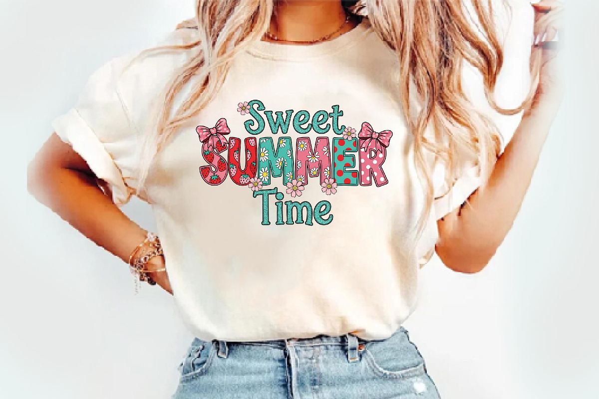 Sweet Summer Time PNG, an Illustration by Watercolor design (Photo 2 of 3)