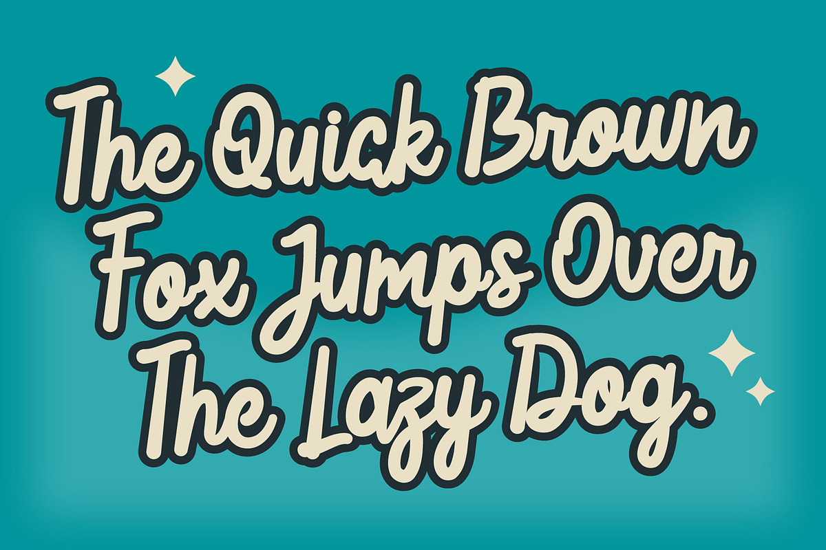 Lime Lines a Script Cartoon Font, a Script Font by Rasiorise Studio (Photo 7 of 11)