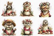 Summer Seal Clipart PNG, an Illustration by Craft Nest (Thumbnail 5 of 11)