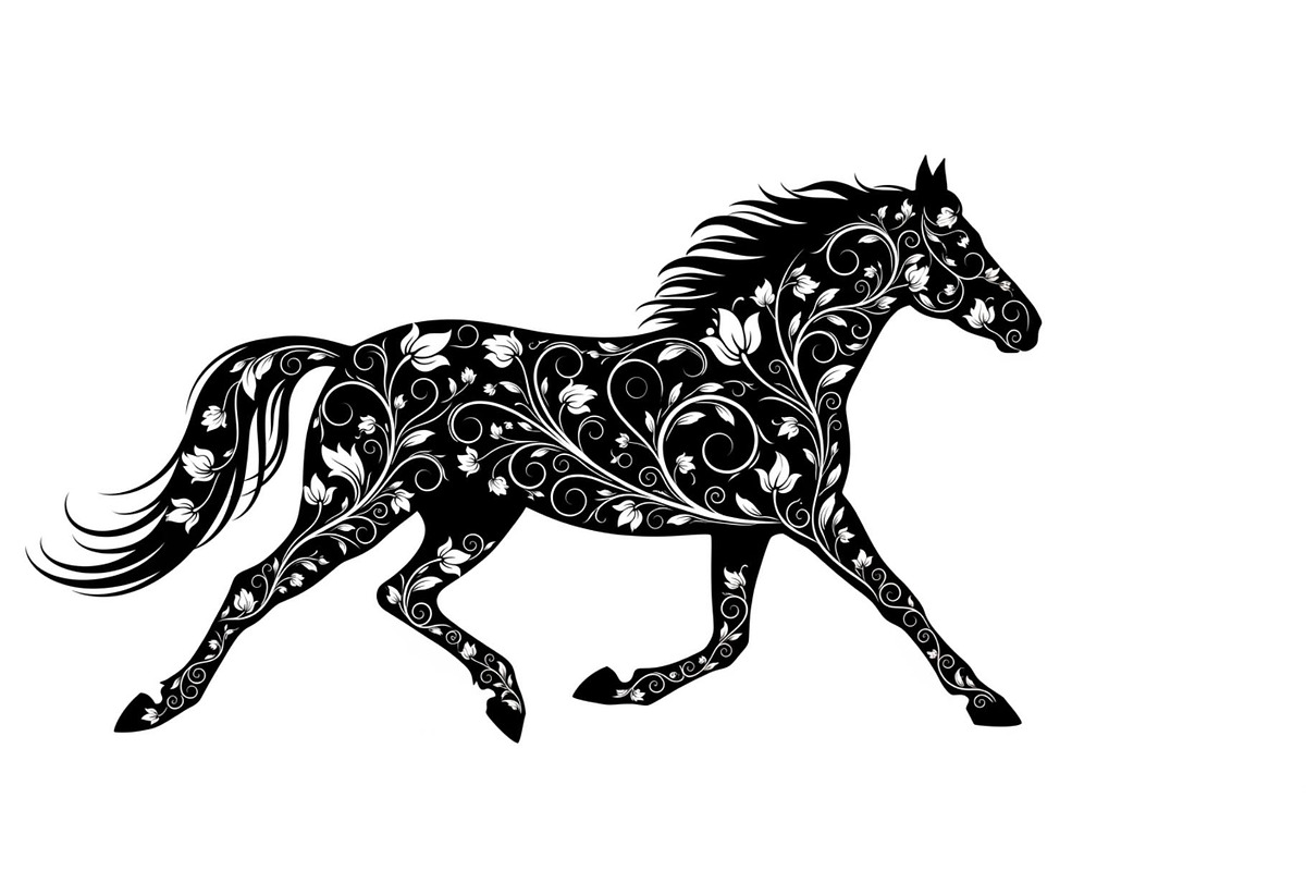 Running Horse Silhouette SVG Bundle, an Illustration by Creativeshirt (Photo 14 of 31)