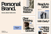 Personal Brand Social Media Kit, a Social Media Template by ShowUp! Studio (Thumbnail 1 of 6)