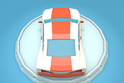 Cartoon Sport Car Low Poly, a Cars & Vehicle 3D Model by Low Poly Lab (Thumbnail 7 of 9)