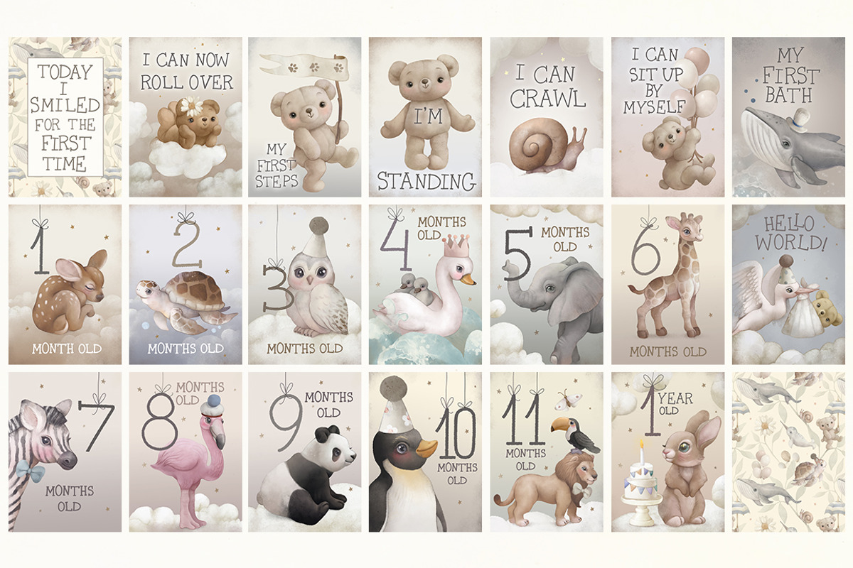 Animal ABC World map watercolor set, an Animal Illustration by TanyaSchuka (Photo 21 of 22)