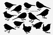 Birds Stamp brushes for Procreate, a Brush Add-On by ViktoriArt (Thumbnail 3 of 7)