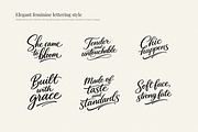 Feminine Quotes Lettering Bundle, an Object Graphic by Yanakicc (Thumbnail 4 of 9)