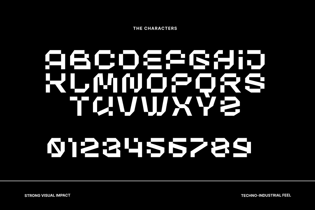 Chrome Engine - Futuristic Font, a Sans Serif Font by Variatype (Photo 6 of 6)