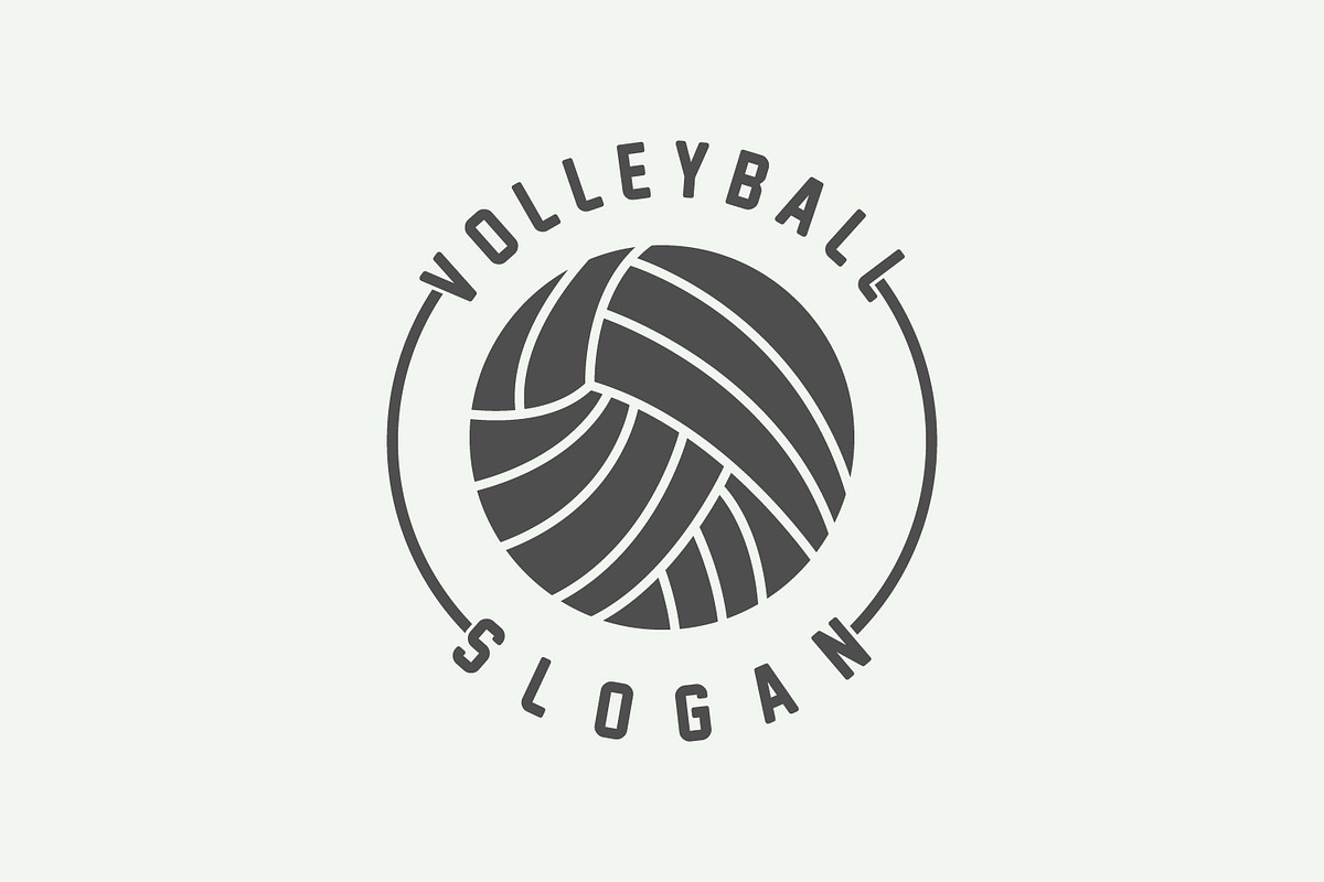 Volleyball Logo, Sport Simple Design, a Branding & Logo Template by Maylianaw28