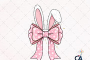 Easter Bunny Ears Bow PNG, an Illustration by Creative Art (Thumbnail 1 of 6)