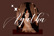 Agatha | Script font, a Script Font by Scratchones (Thumbnail 1 of 8)