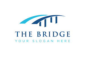 Bridge building abstract logo., a Branding & Logo Template by LOGOCREATIVE