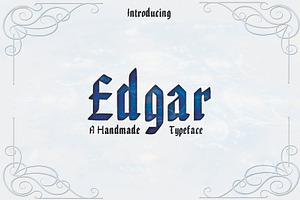 EDGAR, Handmade Gothic Typeface, a Blackletter Font by Dene Studios