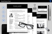 Simple Resume 3, a Resume Template by ikono.me (Thumbnail 2 of 6)
