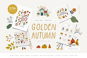Golden Autumn | Map & Card Creator, a Decorative Illustration by Olia (Thumbnail 1 of 18)