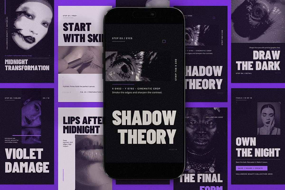 After Dark — Beauty Social Media, a Social Media Template by Pitchlook.Studio (Photo 3 of 3)