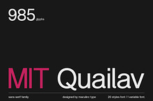 MIT Quailav | Variable Font