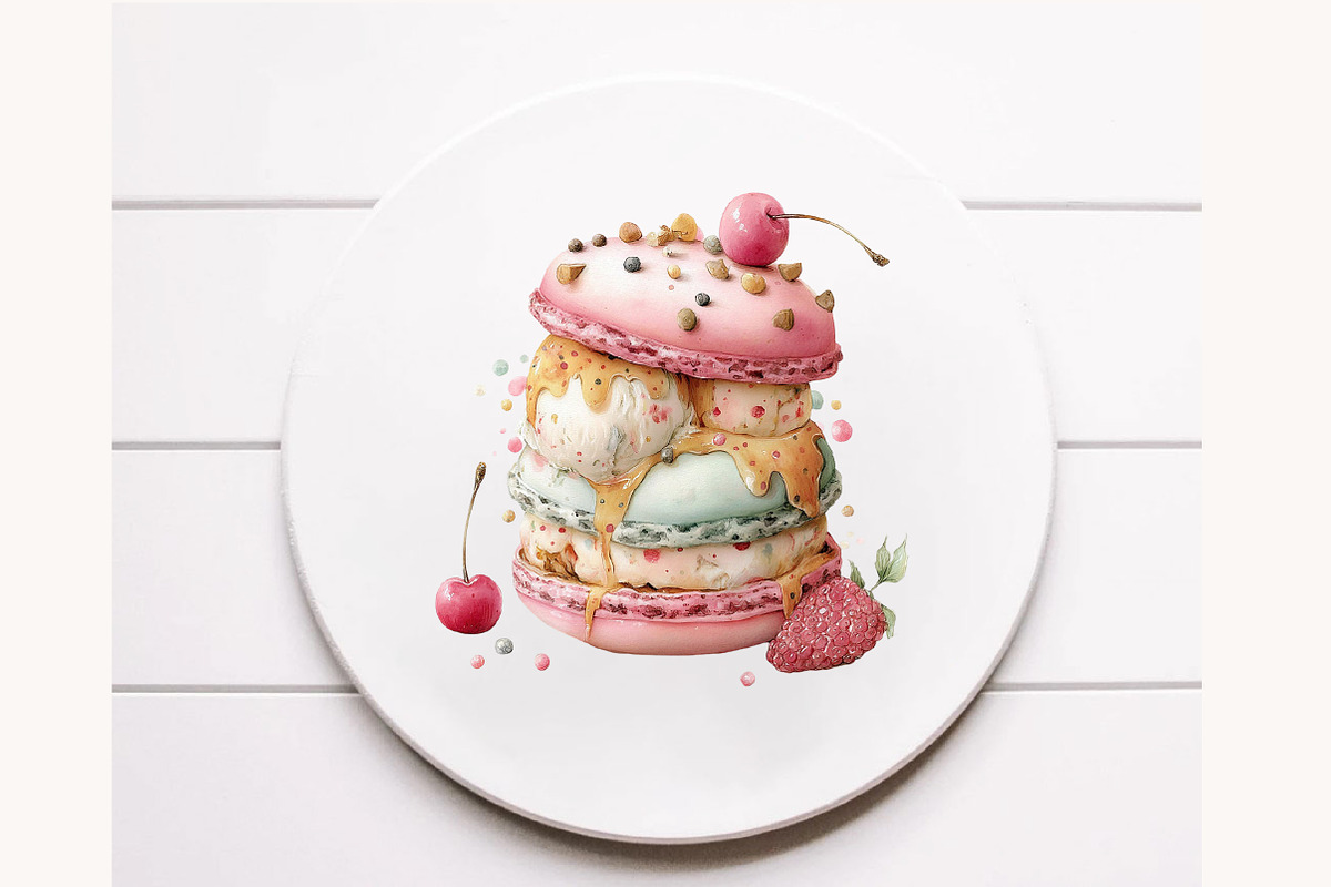 Whimsical ice cream Clipart, a Seasonal Illustration by Designworld (Photo 10 of 10)