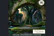 Crystal Beast Realms Backdrops, a Decorative Illustration by ThatsDesignArt (Thumbnail 4 of 15)