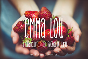 Emma Lou by Kestrel Montes, a Sans Serif Font by INKMETHIS