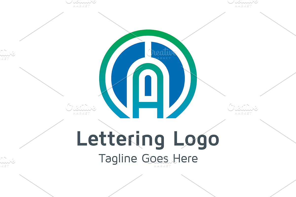 20 Logo Lettering A Template Bundle, a Branding & Logo Template by Acongraphic (Photo 9 of 21)