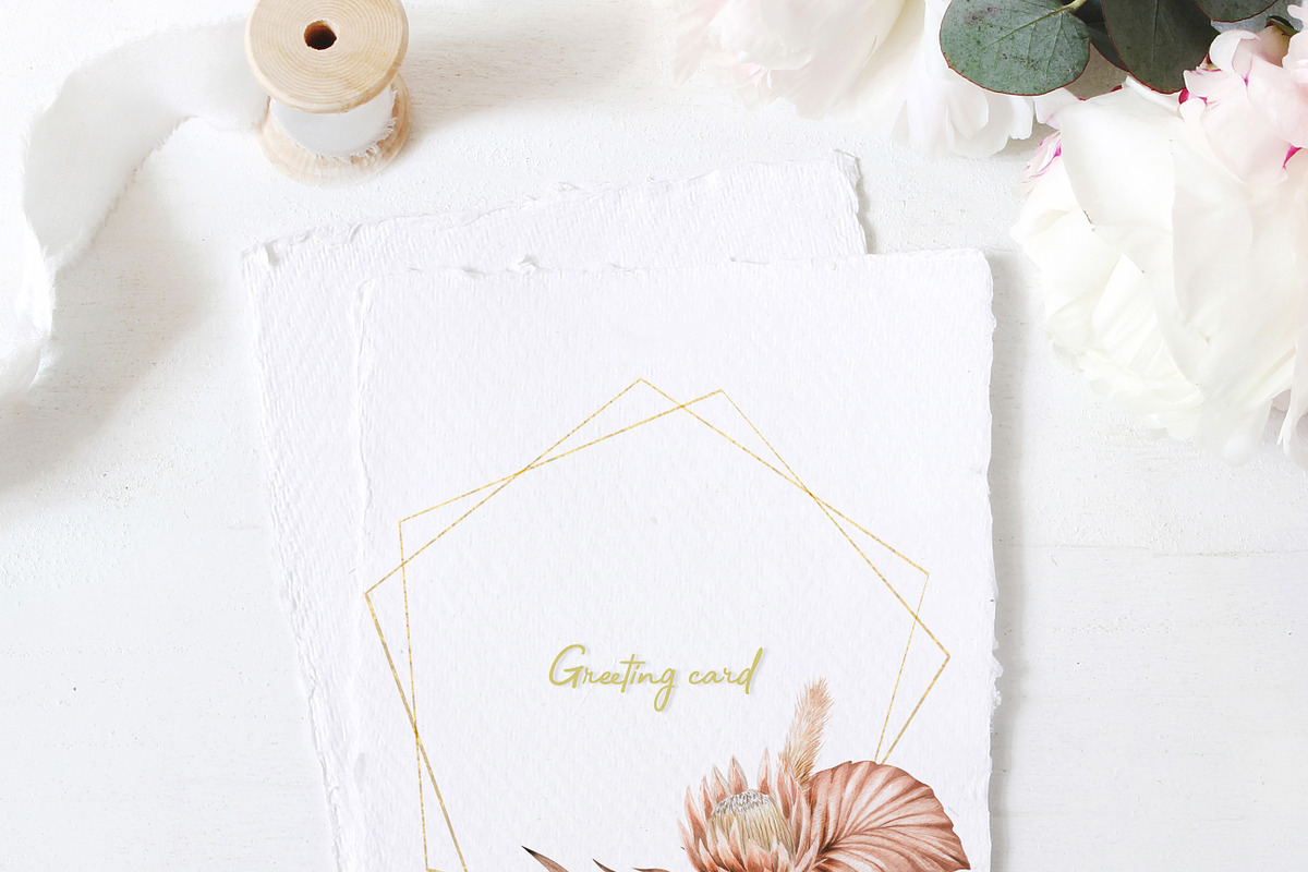 Boho Flowers Watercolour Collection, an Illustration by ViolettaKh (Photo 4 of 10)