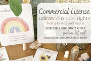 watercolour kids flashcards template, a Decorative Illustration by BarefootChild studio (Thumbnail 2 of 8)