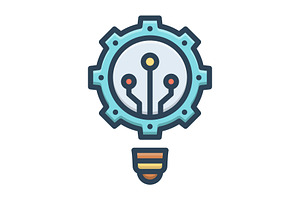 Innovation electronics color icon, a Duotone Icon by Creative priyanka