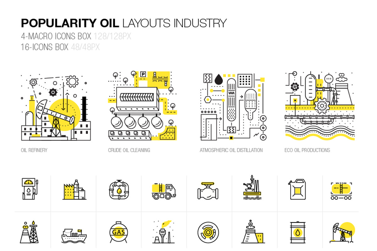 Popularity oil layouts, a Technology Illustration by Vladimir Vihrev (Photo 1 of 10)