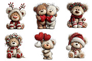 Whimsical Christmas Teddy Bear, an Illustration by Dream Creation (Thumbnail 3 of 8)