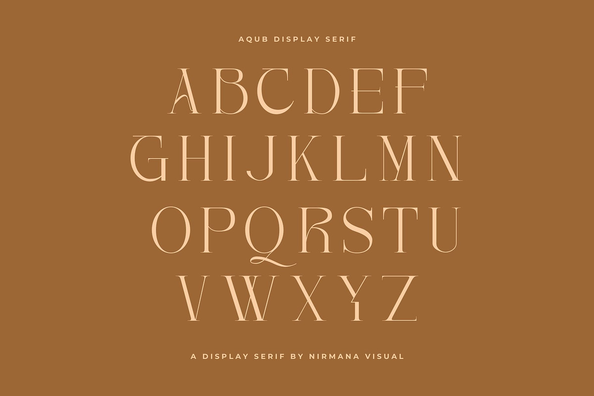 Aqub - Modern Serif Font, a Serif Font by Nirmana Visual (Photo 3 of 10)