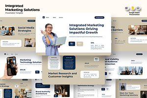 Marketing Solutions - Google Slides, a Presentation Template by Iqsiart Studio