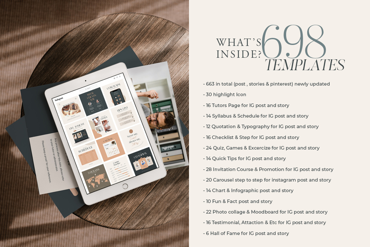 Instagram For eCourse Coach CANVA PS, a Social Media Template by Eviory (Photo 20 of 56)