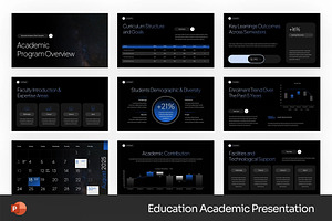 Education Academic Powerpoint, a Presentation Template by Fit-tee