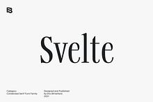 Svelte; Condensed Serif Family