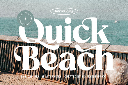 Quick Beach Modern Retro Serif Font, a Serif Font by timelesstype.co
