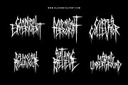 Terror From Midnight - Death Metal, a Blackletter Font by Blackmetalfont (Thumbnail 4 of 6)