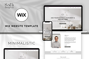 Minimalistic Wix Website Template, a Wix Template by Sechi Design Co (Thumbnail 1 of 5)