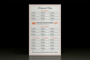 Classy Elegant Food Menu Page Templa, a Print Template by Luuqas Design