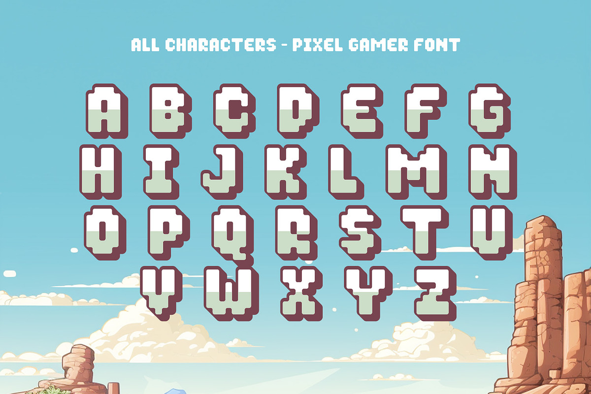 Pixel Gamer, a Symbol Font by Ditatype (Photo 9 of 10)