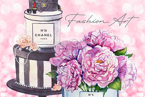Watercolor Fashion Art Designs