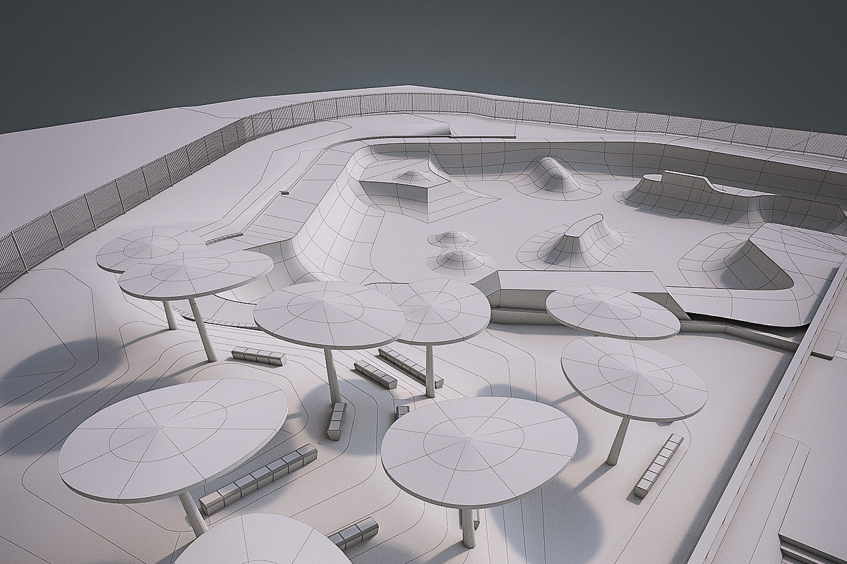 Skate park, an Architecture 3D Model by 3DNUTS (Photo 9 of 10)