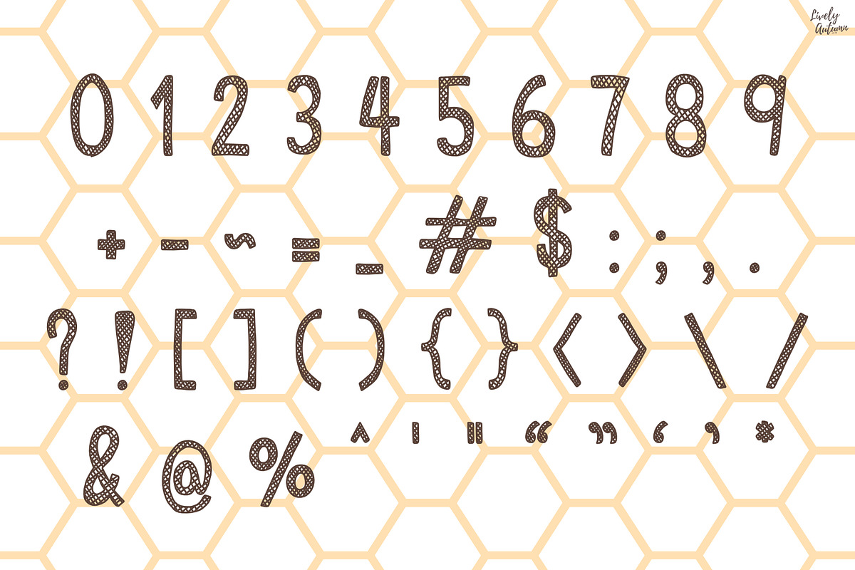 Honeycomb | Handwriting font, a Handwritten Font by LivelyAutumn11.11 (Photo 3 of 5)