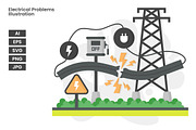 Electrical Problems Illustration, a Technology Illustration by erifqizeicon (Thumbnail 2 of 3)