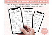 Mobile Wedding Timeline Template, a Stationery Template by Templatables (Thumbnail 3 of 9)
