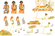 Female Nature Watercolor Set, a Work Illustration by Cat In Colour (Thumbnail 4 of 6)