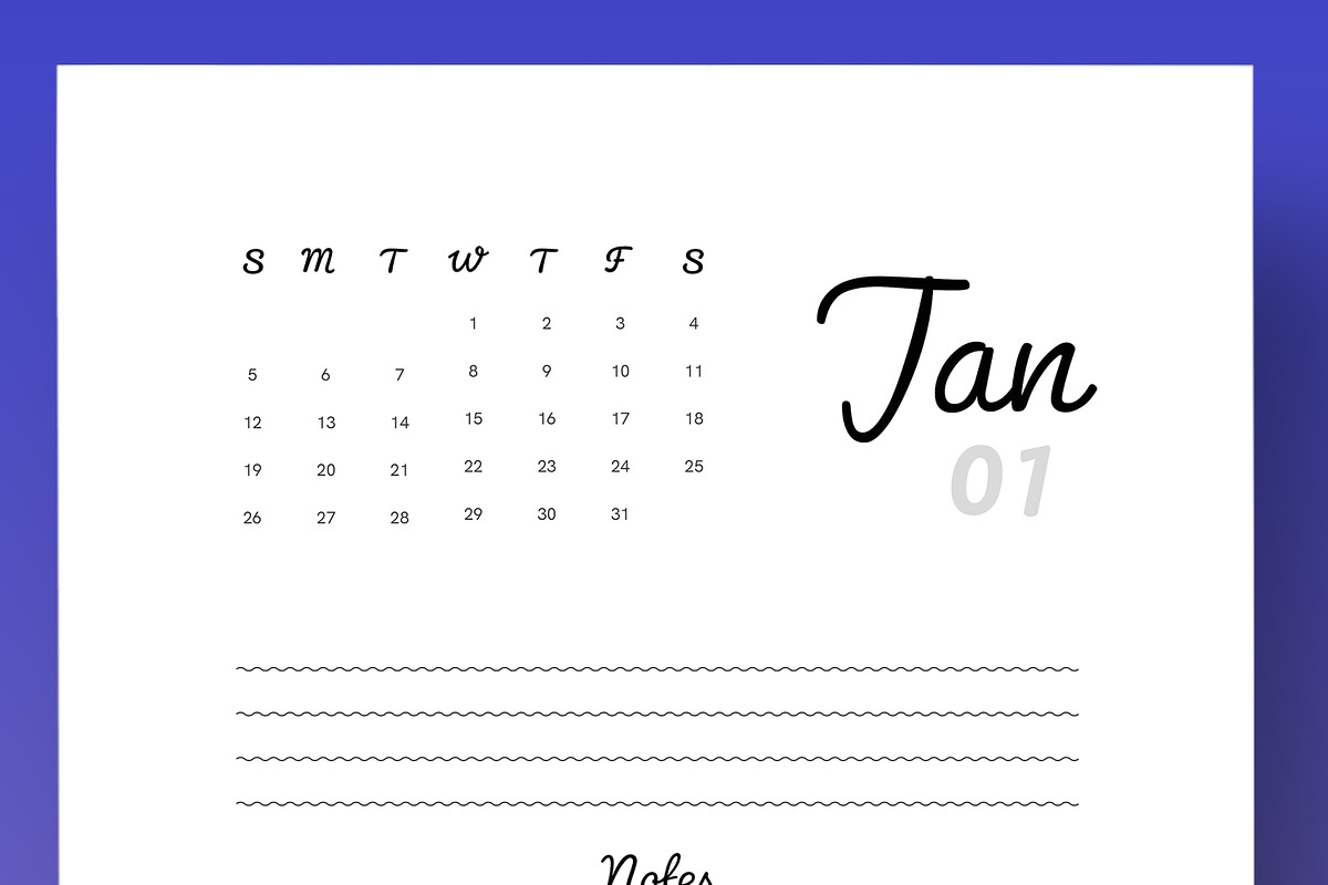 Minimalist 2025 Calendar Template, a Social Media Template by MightyDesign (Photo 2 of 8)