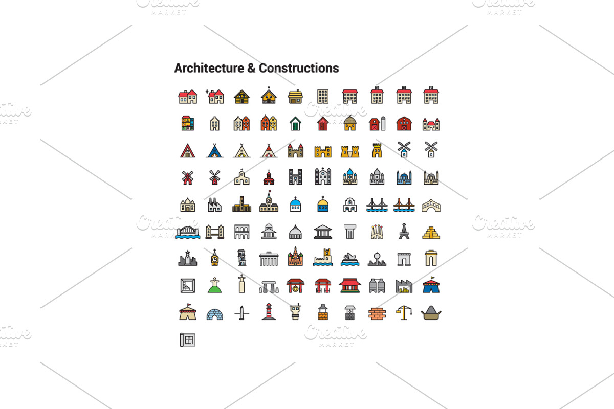 +1000 FILLED LINE ICONS, an Outline Icon by beguima (Photo 12 of 17)